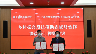 拼單,帶貨,多多,縣長,湖北省,湖北 湖北省農(nóng)業(yè)農(nóng)村廳與拼多多簽訂戰(zhàn)略合作協(xié)議：市縣長幫農(nóng)民帶貨，6億消費者為湖北拼單