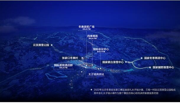 冬奧倒 崇禮太子城 中赫集團 冬奧倒計時一周年 崇禮太子城核心區煥新顏